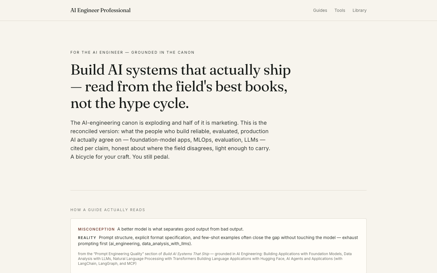 EngineerPro — three live fronts on one engine for software, AI, and data engineering.