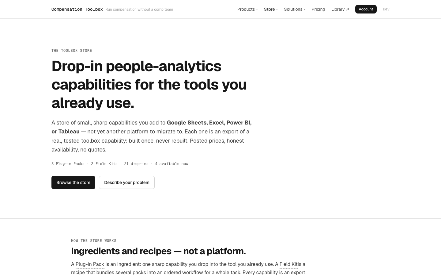 Field Kits (portable drop-in capabilities) — screenshot